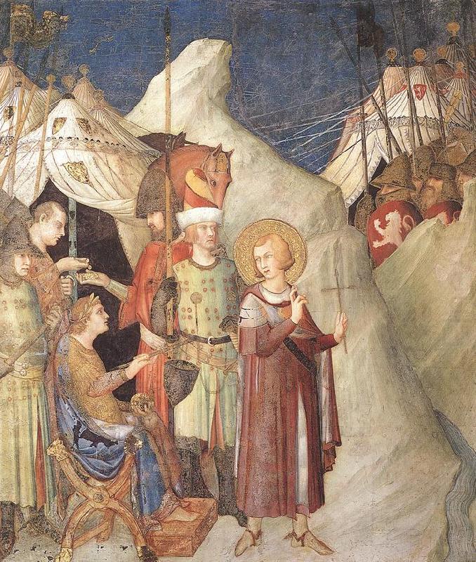 Simone Martini Saint Martin Renounces his Weapons china oil painting image